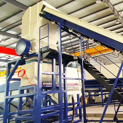 comprar 500 kg/H-1200 kg/H Lâmina de lavagem de garrafas de plástico de HDPE Máquina de trituração de garrafas de plástico para filmes de PP PE online manufacture