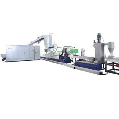 comprar Máquina horizontal de reciclagem de PP PE Máquina de peletização de um estágio único com compactador de cortador online manufacture