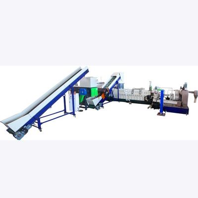 comprar Máquina de pelletização de dois estágios Linha de reciclagem de filme PP / PE Máquina de pelletização ML 600kg - 800kg por hora online manufacture