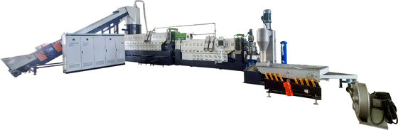 comprar Máquina de reciclagem de pelletização de plástico de dois estágios com compactador de cortador online manufacture