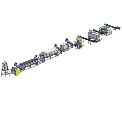 Máquina de reciclagem de película de resíduos de PP PE Máquina de lavagem de película 1000 kg/hr