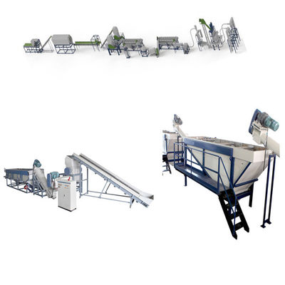 Máquina de limpeza de garrafas de HDPE triturador automático de garrafas de plástico para reciclagem