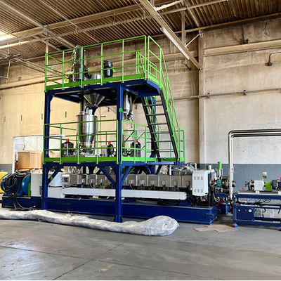 Equipamento de auto-limpeza de pelletização de plástico, extrusora de parafuso único e parafuso duplo para composição e modificação