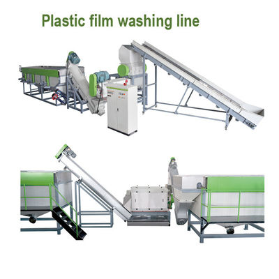 Linha de lavagem de filme de plástico personalizada 500kg/Hr Máquina de trituração de plástico automática