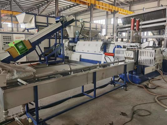 Máquina de extrusão de filme de plástico LDPE de dois estágios de parafuso único 500 - 1200 kg/h