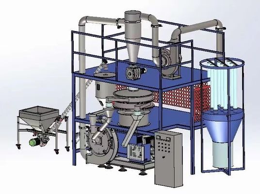 LDPE / HDPE Granulador de plástico Máquina pulverizadora de plástico para reciclagem