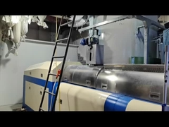 Máquina de reciclagem de fibras de PET e flocos de PET com compactador de cortador
